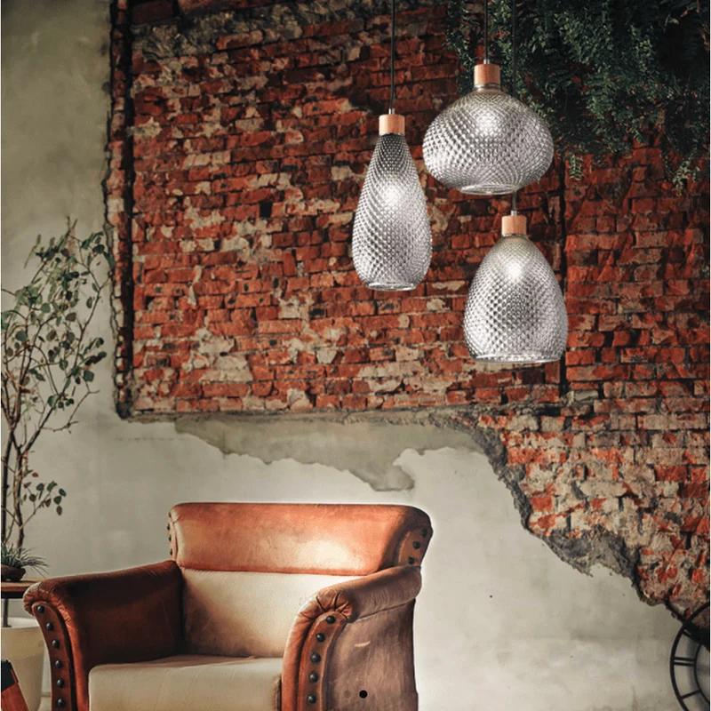 Suspension Vintage Verre