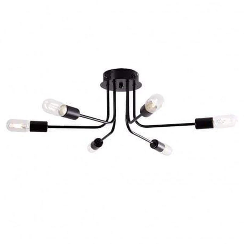 Plafonnier Noir Style Industriel