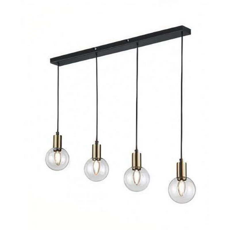 Suspension 4 Lampes Verre