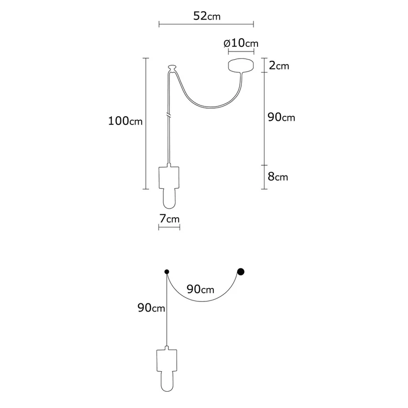 Suspension Fil Ampoule