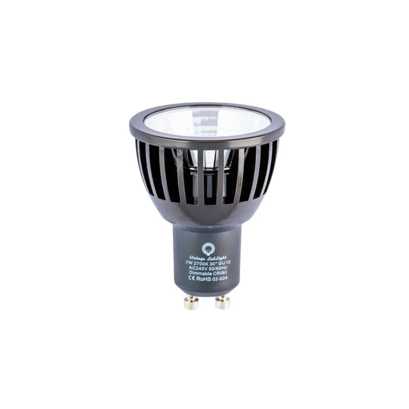 Vintage LedLight LED Bulb GU10 Black - 500lm 2300K - Dimmable
