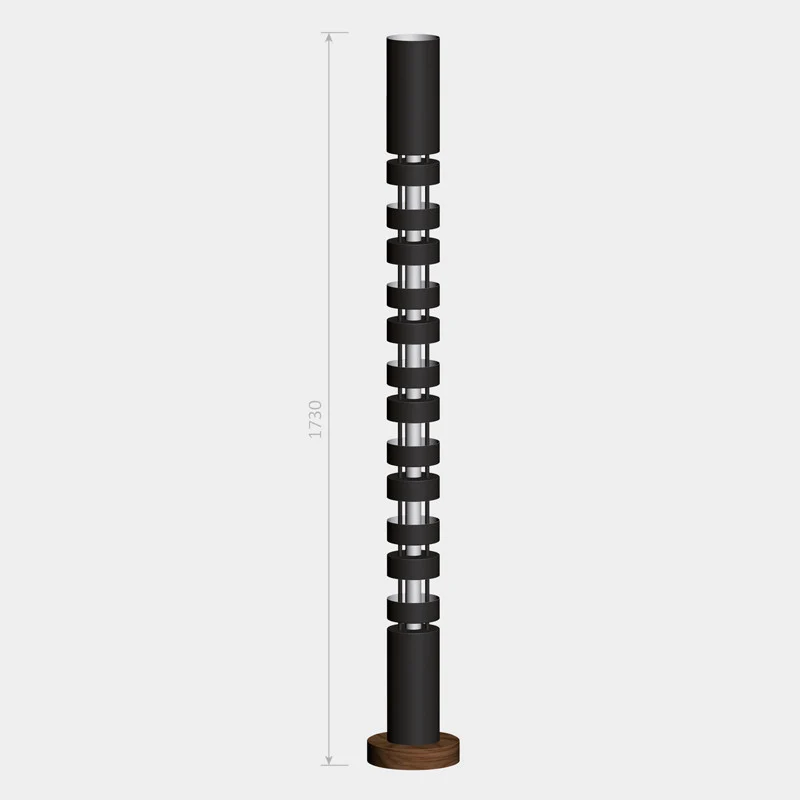 Serge Mouille Grand Totem Column Floor Lamp