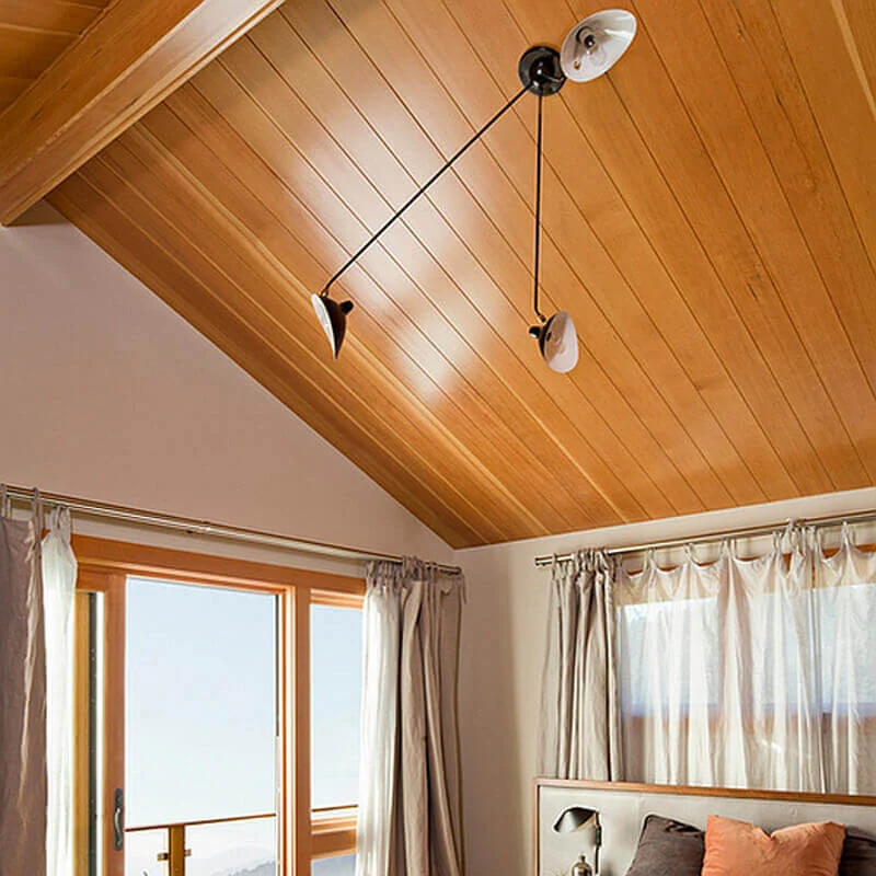 Serge Mouille "Spider" 3 still arms Ceiling Lamp
