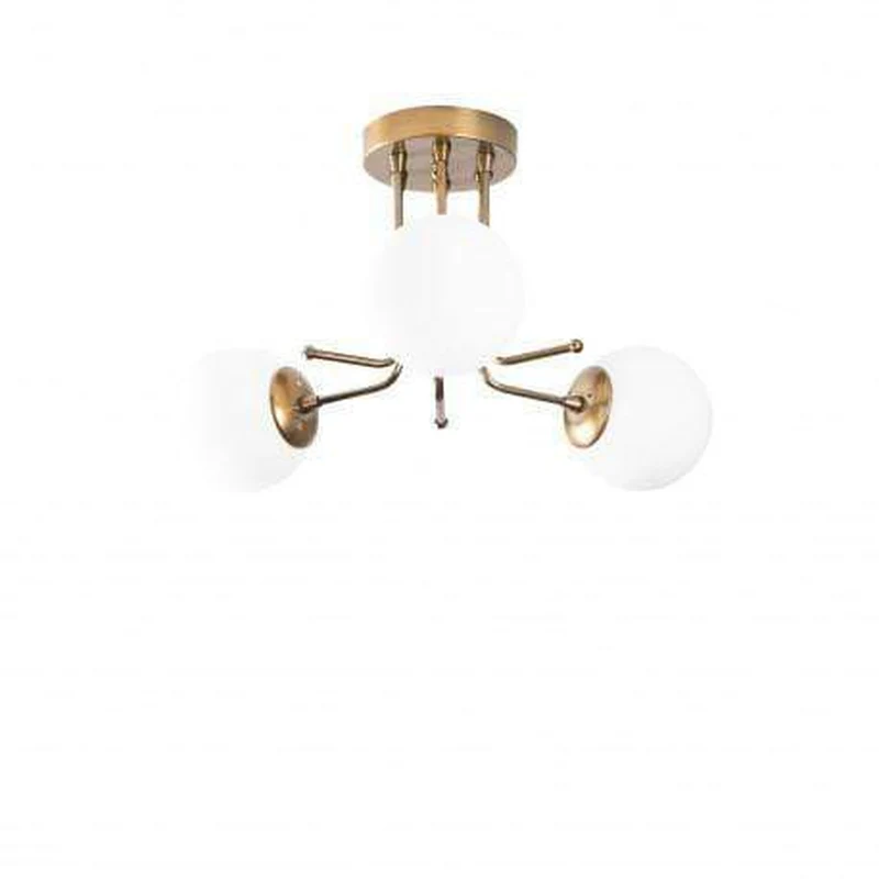 Plafonnier Blanc Or