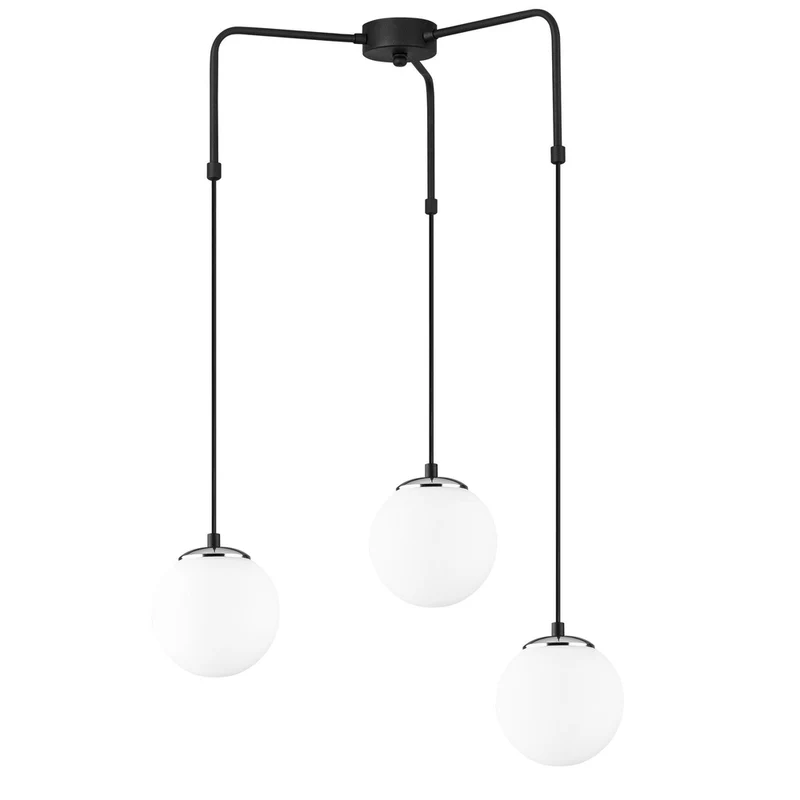 Suspension 3 Lampes Noir