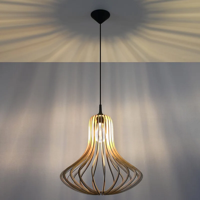 Suspension Naturelle Bois
