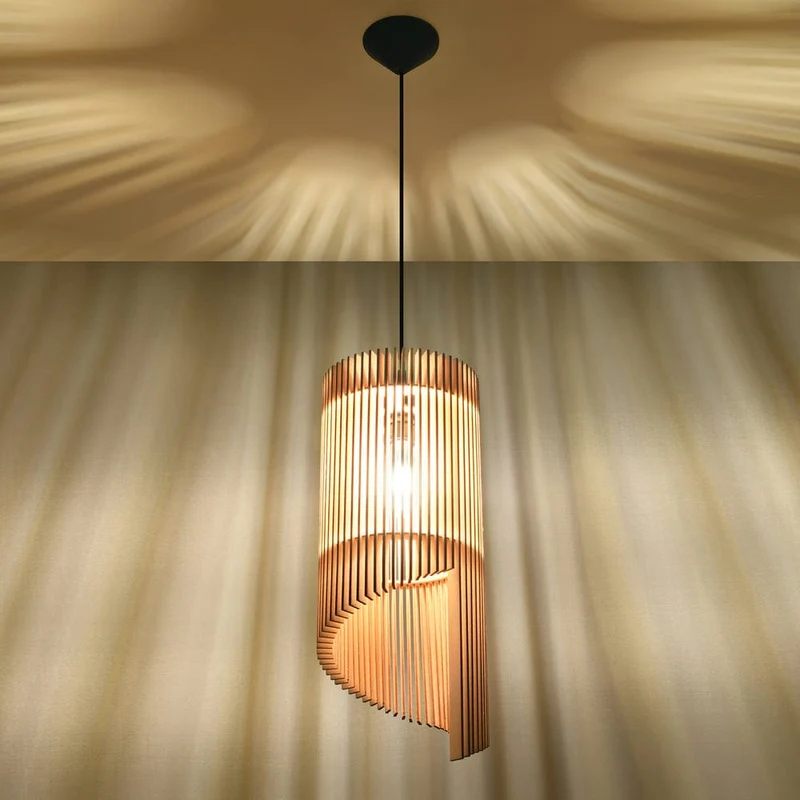 Suspension Bois Naturel