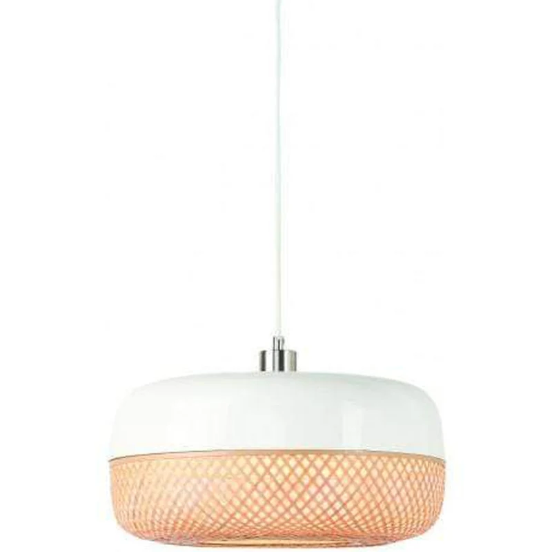Suspension Bambou Blanc