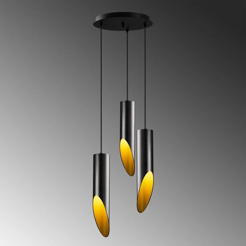 Suspension Industrielle 3 Lampes