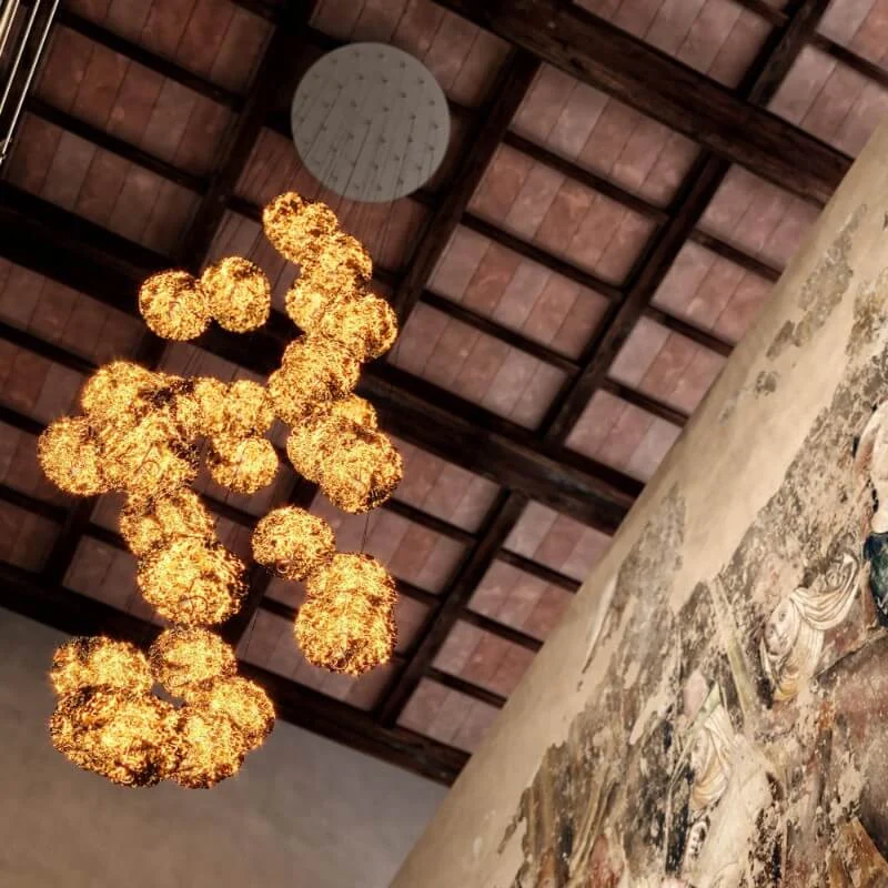 Catellani & Smith Gold Moon Chandelier