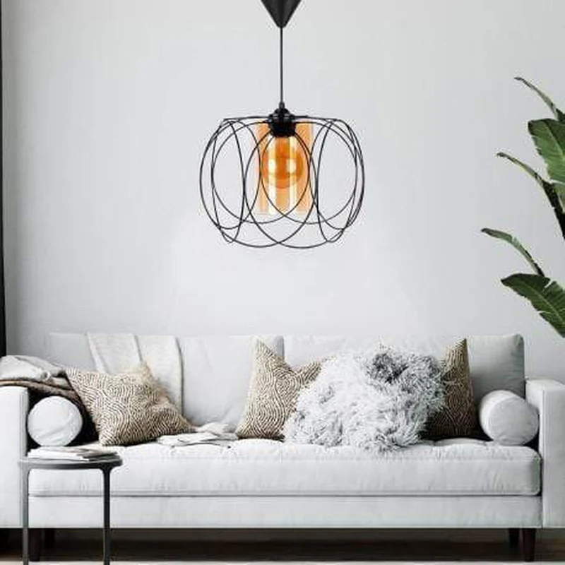 Suspension Noire Moderne