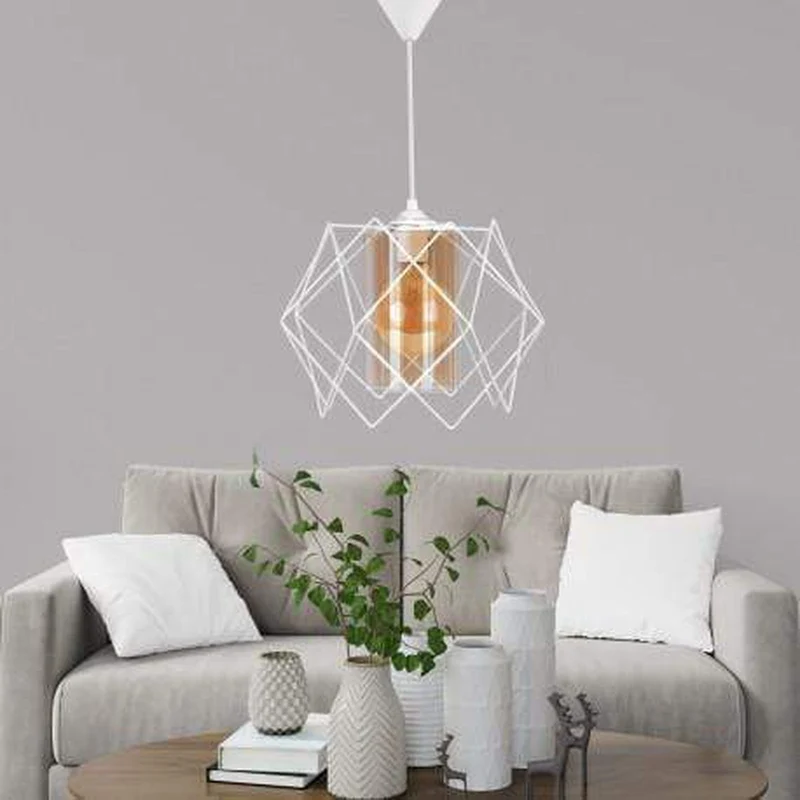 Suspension Moderne Blanche