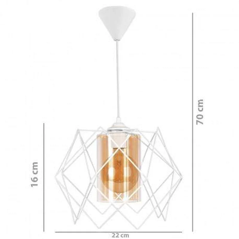 Suspension Moderne Blanche