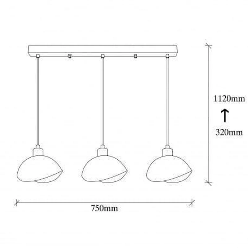 Luminaire Suspension Metal Noir