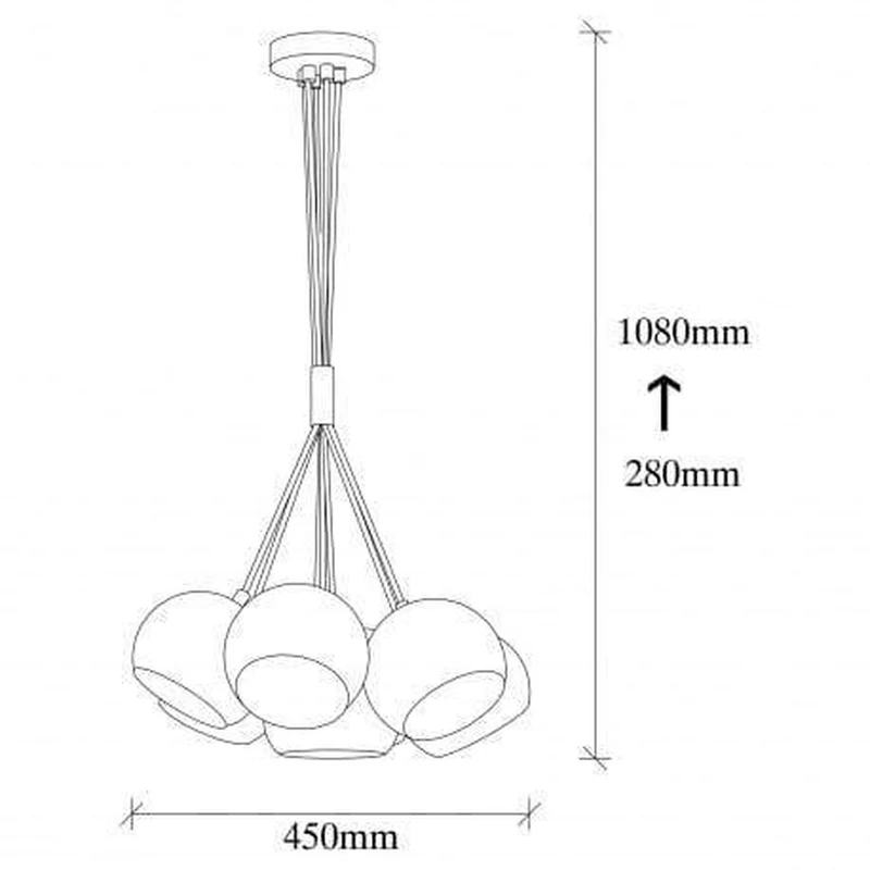 Suspension Or Et Blanc