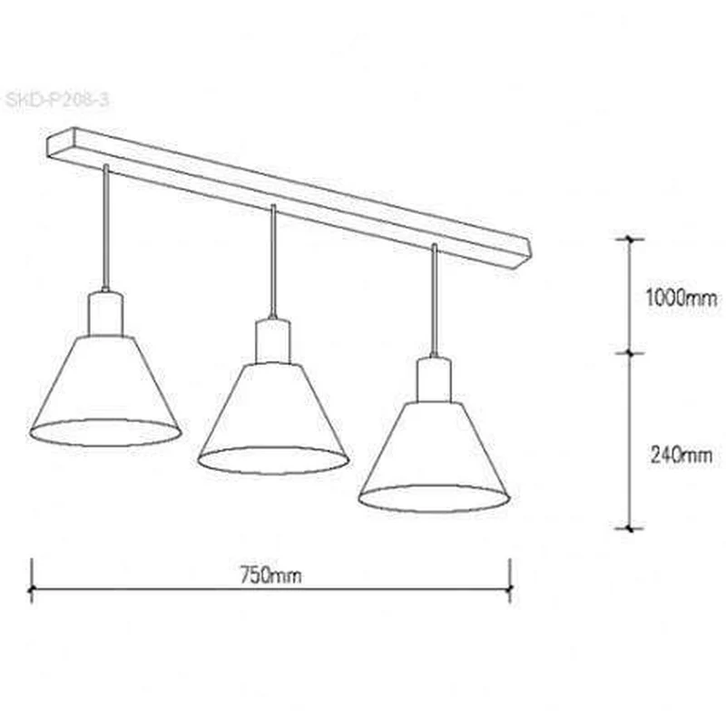 Suspension Metal Et Bois