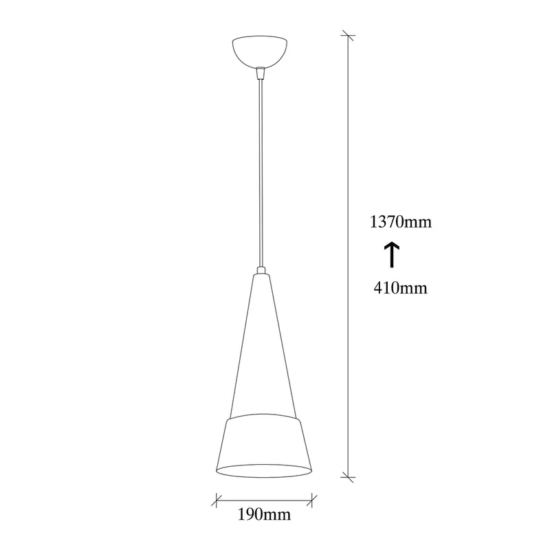 Suspension Blanc Or