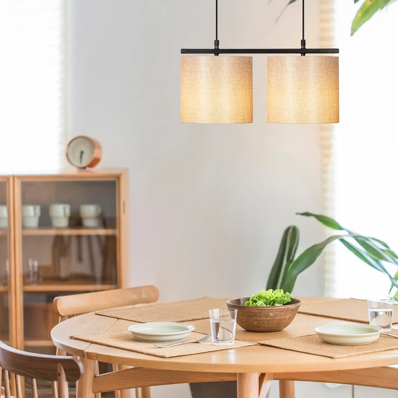 Suspension Tissu Beige