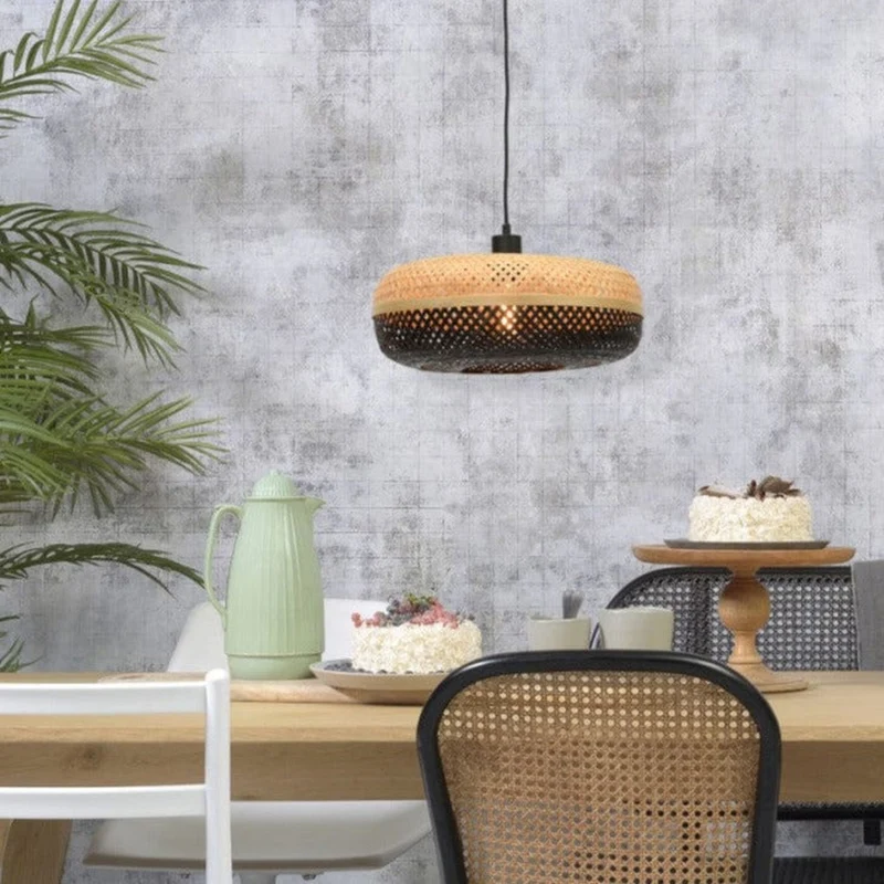 Lampe Suspension Rotin