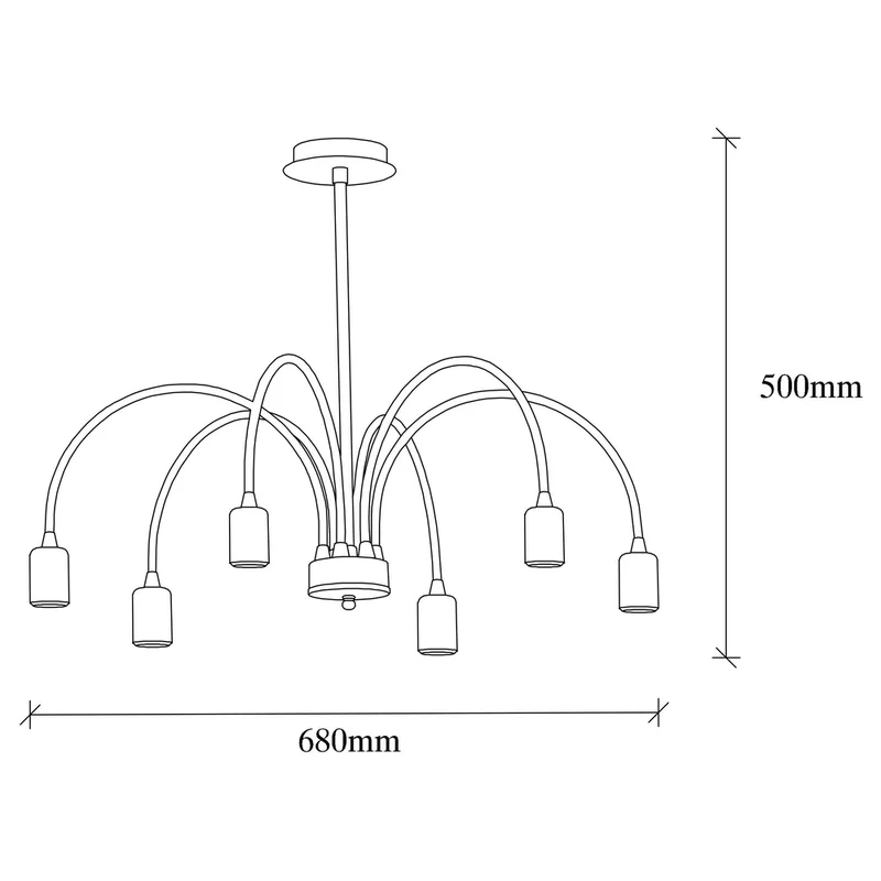 Luminaire Lustre Noir