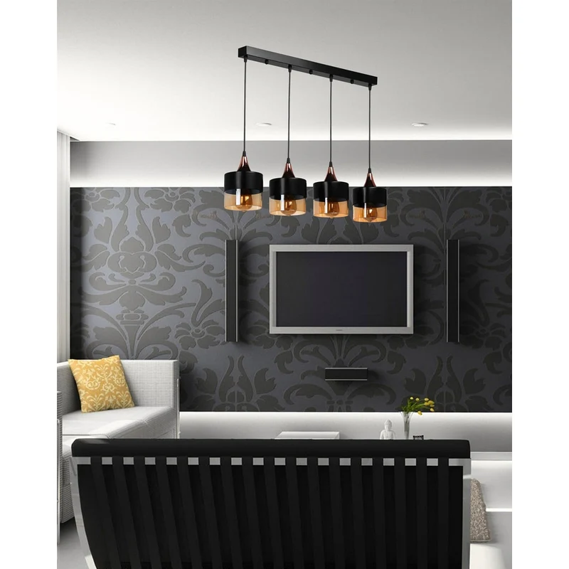 Suspension 4 Lampes