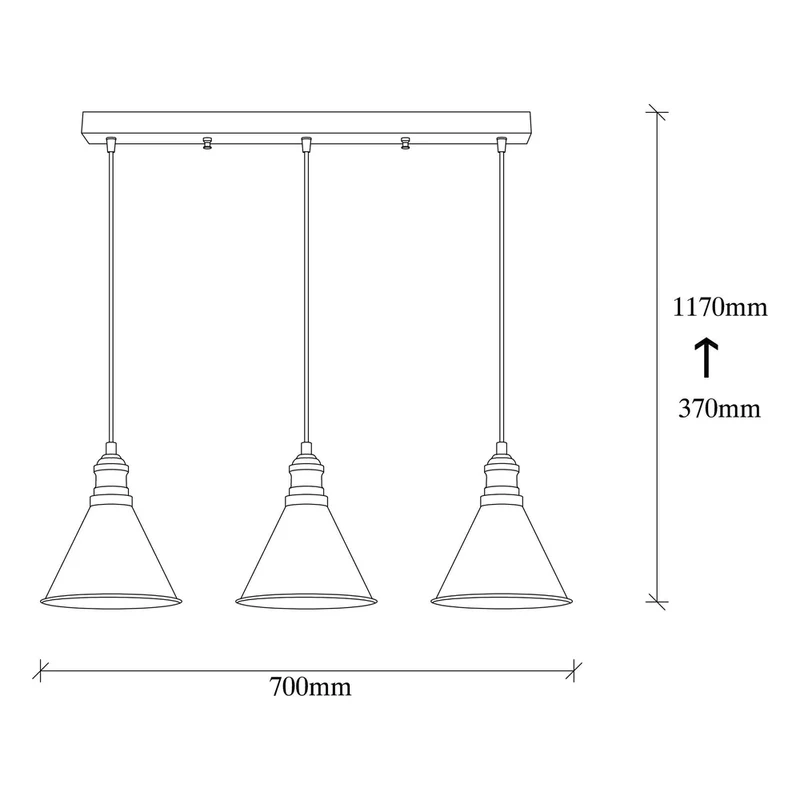 Luminaire Suspendu Noir Et Cuivre
