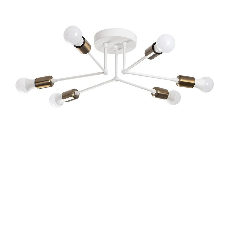 Lustre Blanc Et Or