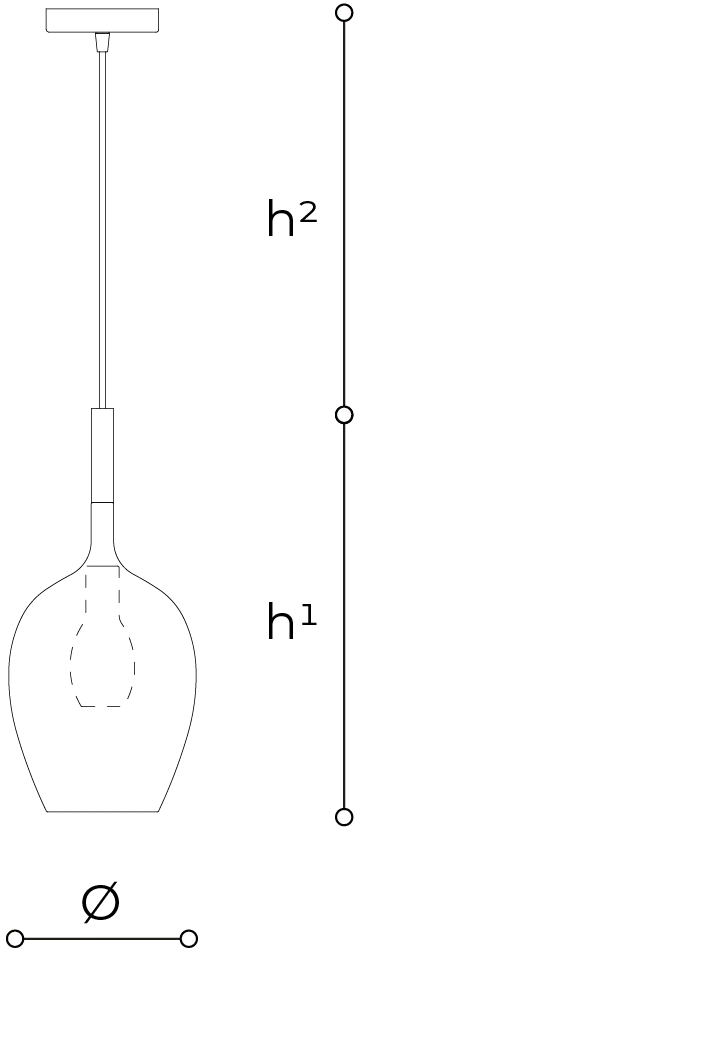 Lampe Suspendue En Verre