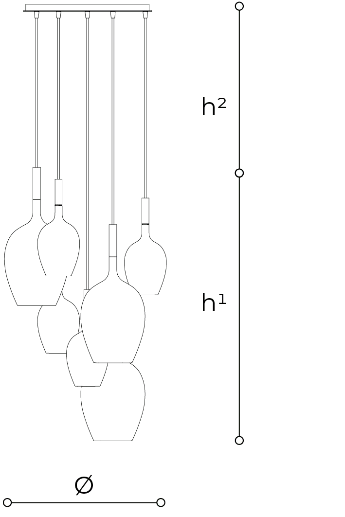 Lampe Suspendue En Verre