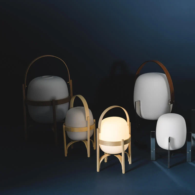Santa & Cole Cestita Batería Portable Table Lamp
