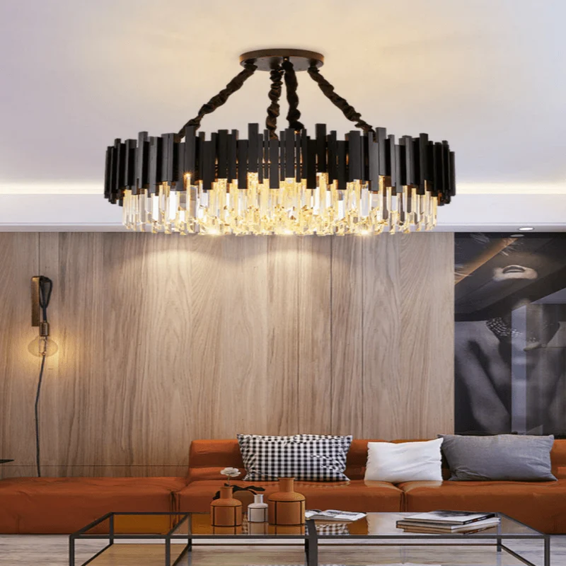 Grand Lustre Design Noir