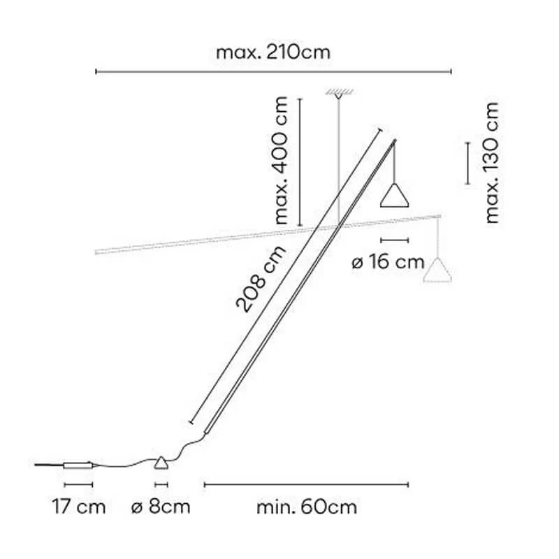Vibia North 5666 Floor Lamp