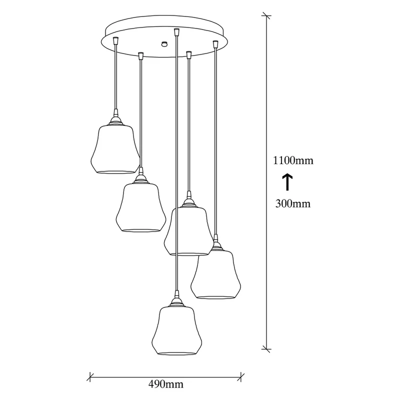 Suspension Verre Design