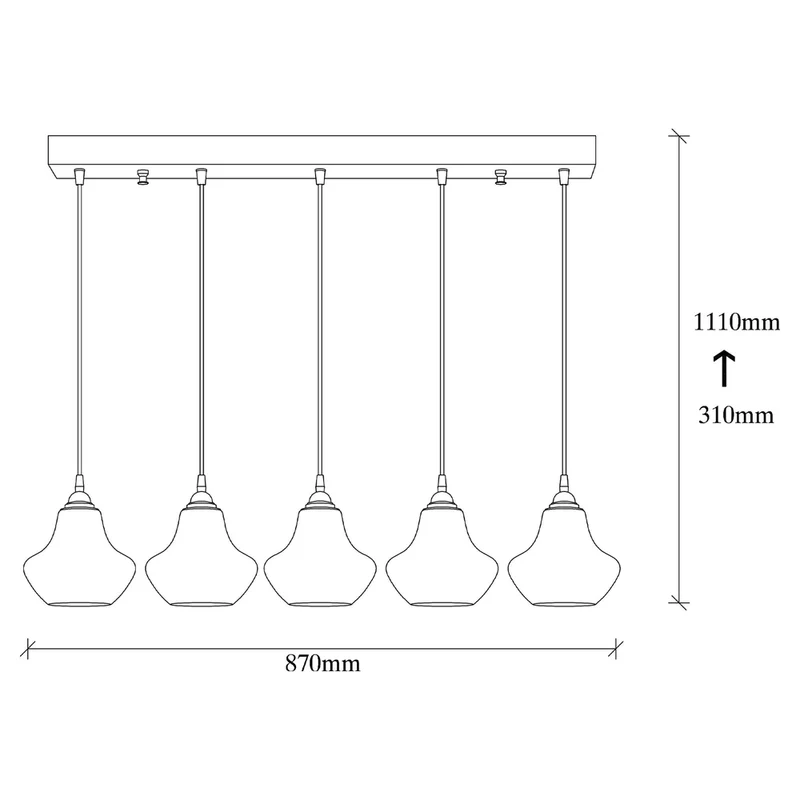 Suspension Verre Metal