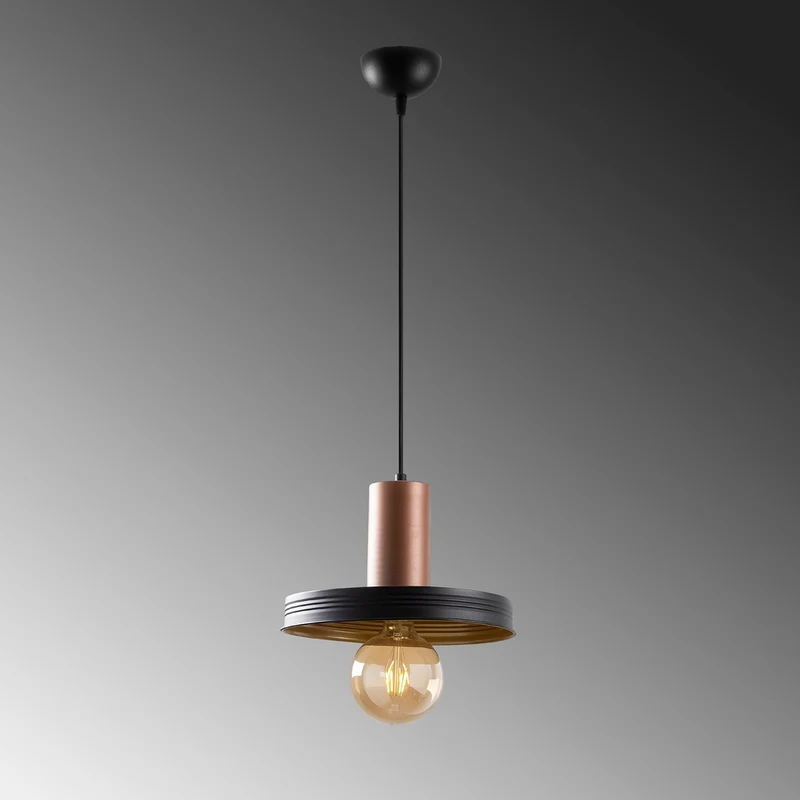 Suspension Metal Filaire Noir
