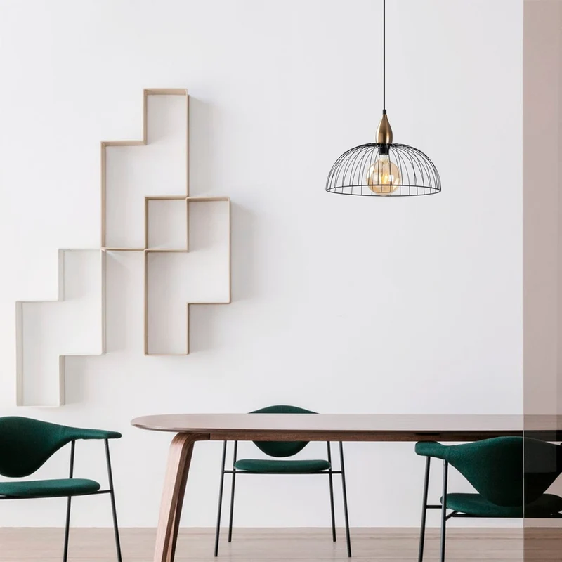 Suspension Fil Metal Noir