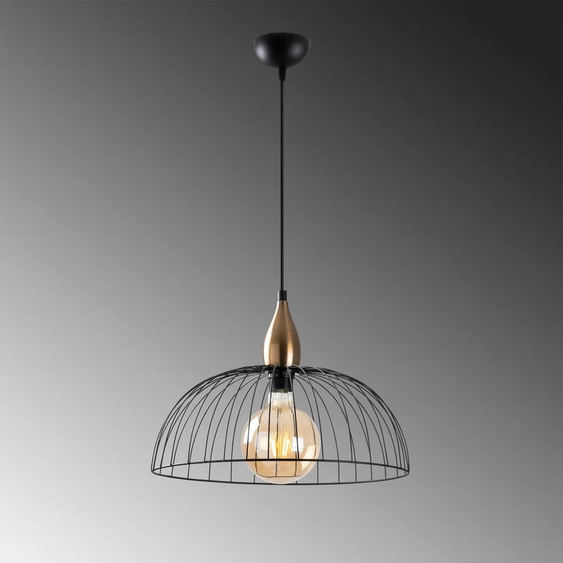 Suspension Fil Metal Noir