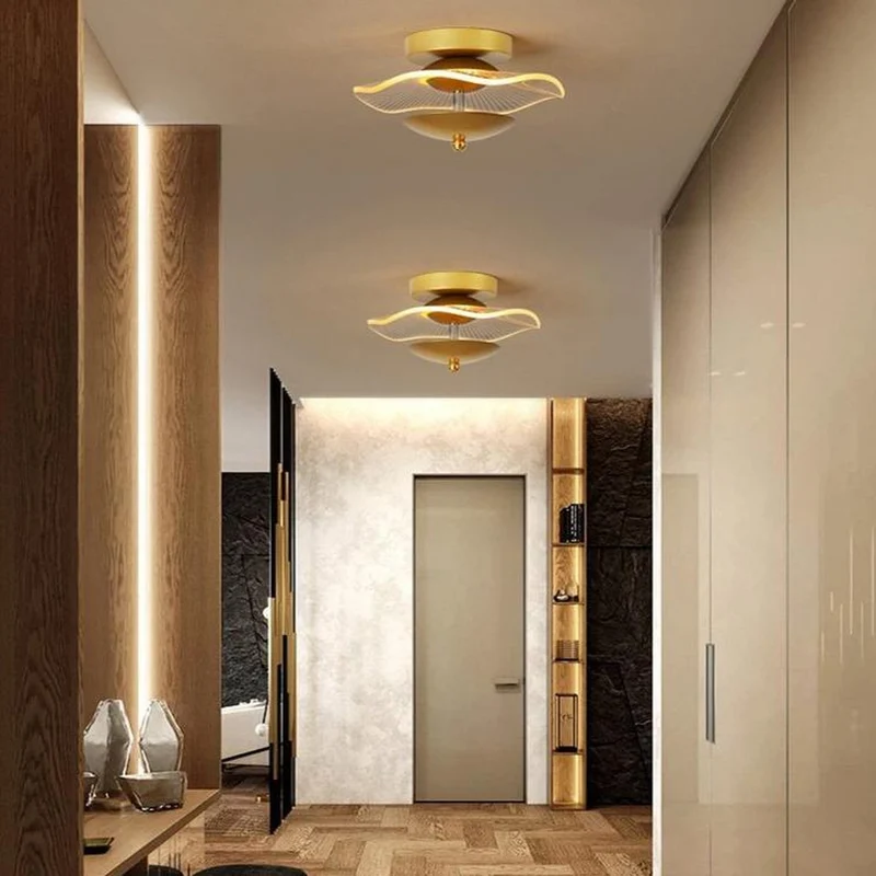 Plafonnier Doré Design