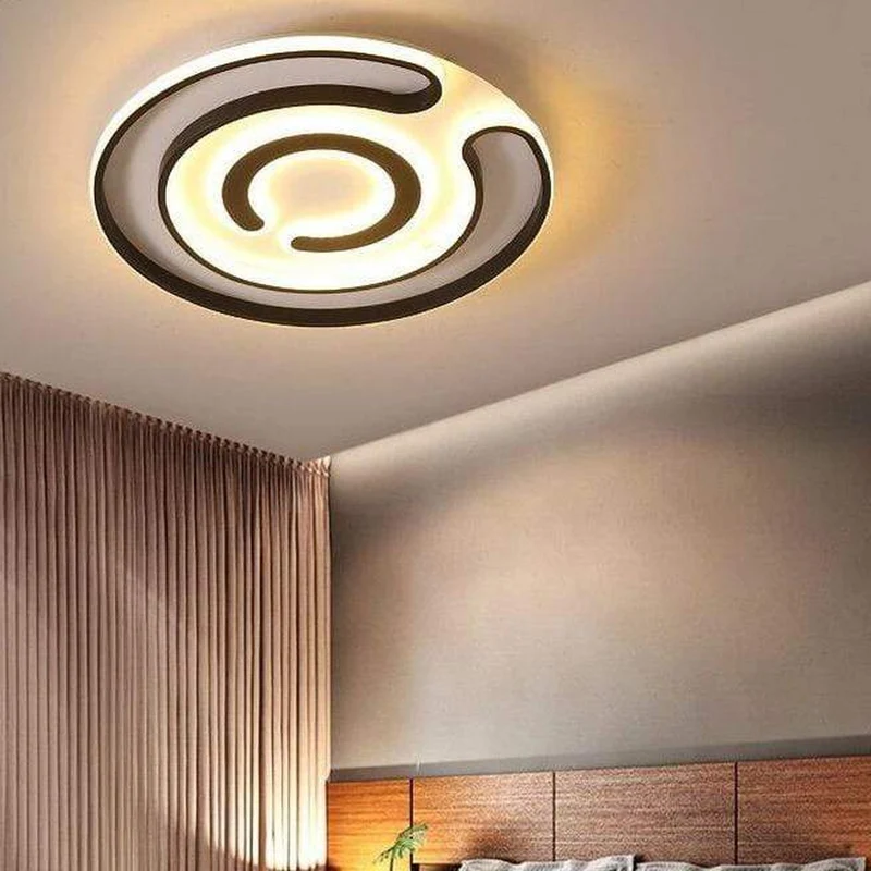 Plafonnier Led Rond Noir