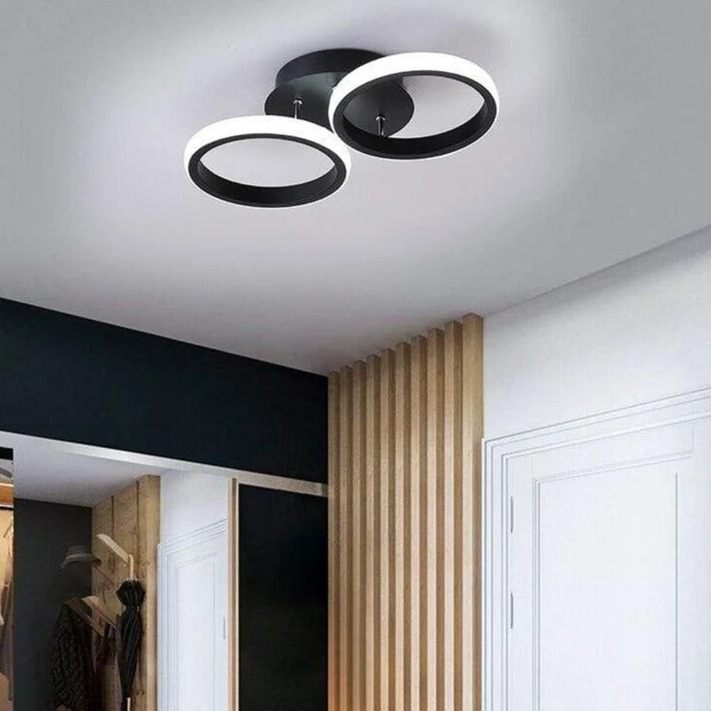 Lustre Noir Rond
