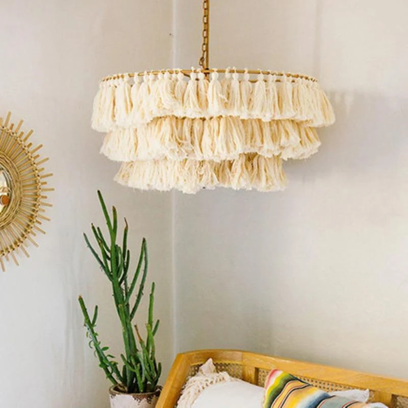 Lustre Salon Beige