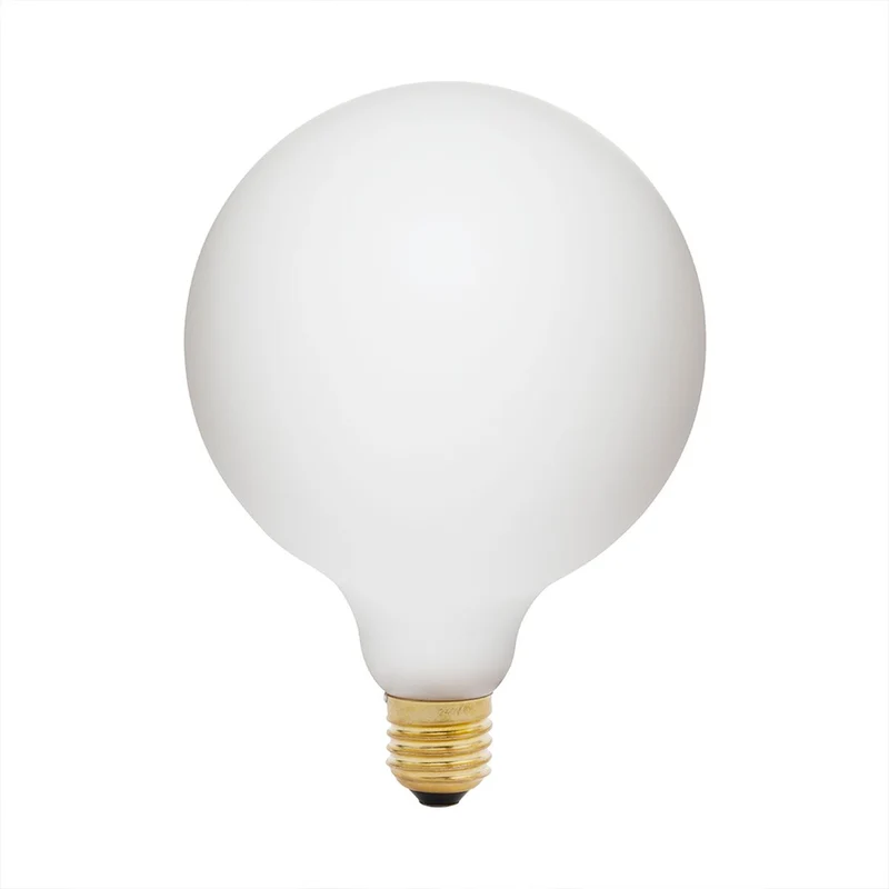 Tala Porcelain III E27 G125 Matte White - 540lm 2700K - Dimmable