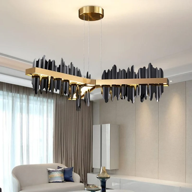 Lustre En Metal Noir