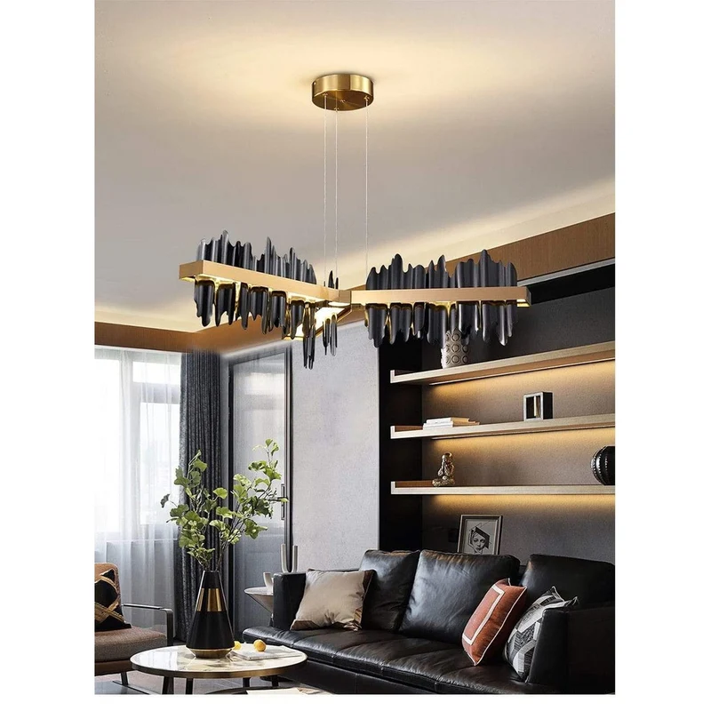 Lustre En Metal Noir