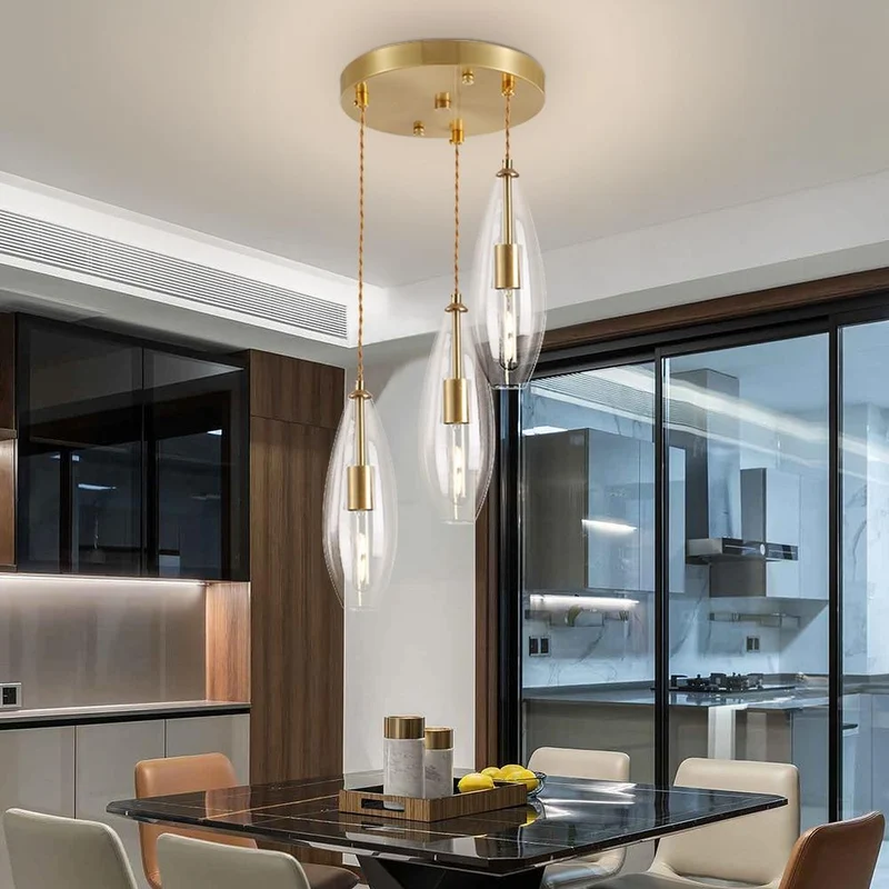 Lustre En Verre Moderne