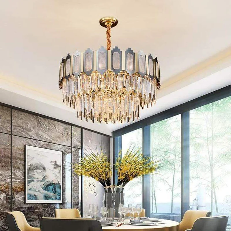 Lustre Chandelier Crystal