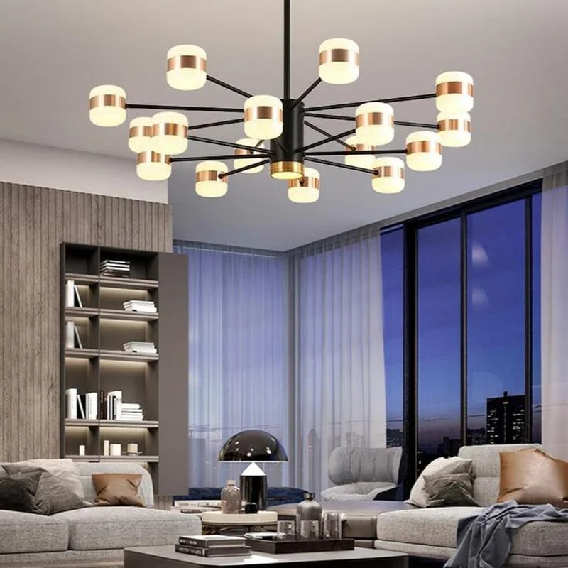 Lustre Design Noir Moderne
