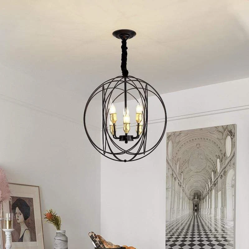 Lustre Plafonnier Industriel