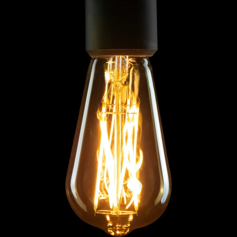 Segula Vintage LED Rustica Long Style E27 ST65 Golden - 400lm 2200K - Dimmable