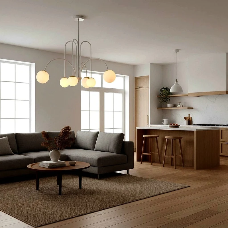 Luminaire Lustre Blanc pour Salon